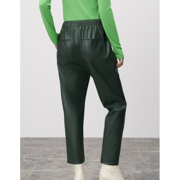 NWT Zara green faux leather pants, XS - Picture 3 of 10